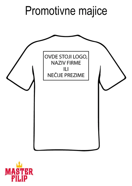 Mesto za logotip 4 — majica
